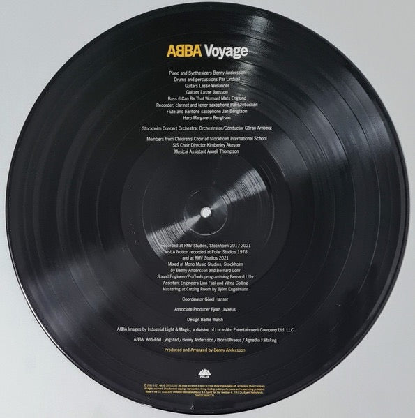 Image of Label Cover of LP - EX/VG - ABBA, Voyage (Polar ; 00602438690725, Europe 2021, Die Cut Sleeve, Picture Disc), , - 1526181E