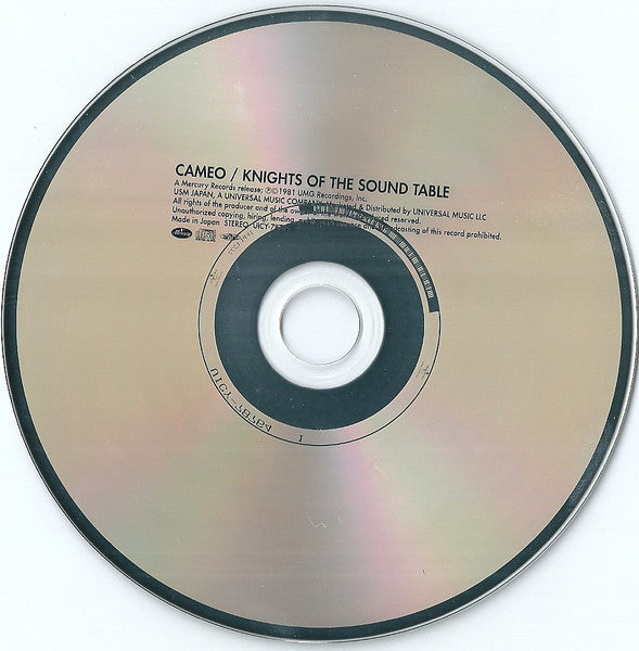 Image of Label Cover of CD - EX/EX - CAMEO, Knights Of The Sound Table (Mercury; UICY-78764, Japan 2018 Reissue, Limited Edition, With Obi), Opened Instore, Unplayed, - 1556051S
