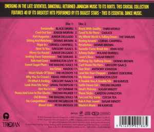 Image of Back Cover of 2xCD - VG+/VG+ - VARIOUS, Trojan Presents: Dancehall - 40 Sound System Favourites (Trojan Records; TJDCD520, Europe 2015, Jewel Case, Booklet), , - 1536134E