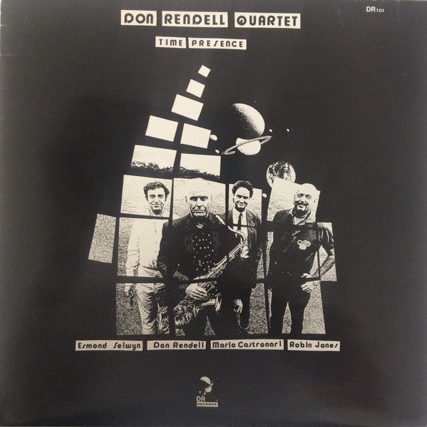 Image of Front Cover of LP - VG/VG+ - DON RENDELL QUARTET, Time Presence (DR Records; DR101, UK 1988), Minor Damp Damage to Sleeve, - 1526247E