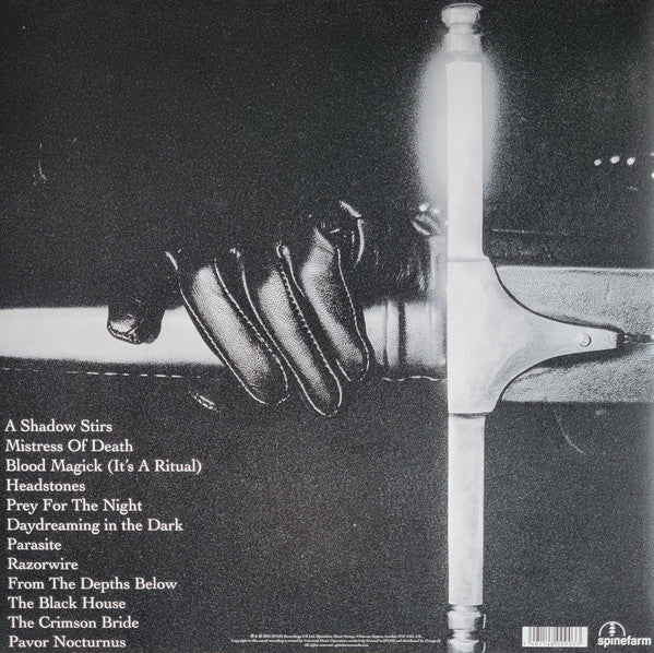 Image of Back Cover of LP - VG+/VG+ - CREEPER, Sanguivore II: Mistress Of Death (Spinefarm Records; Spine800902P, Worldwide 2025, Inner, Purple Vinyl), , - 1546261S