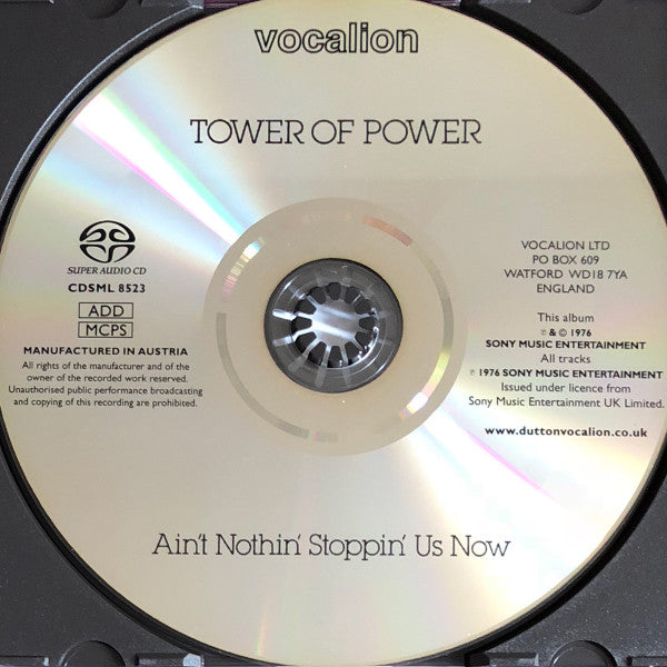 Image of Label Cover of CD - EX/EX - TOWER OF POWER, Ain't Nothin' Stoppin' Us Now (Vocalion; CDSML 8523, UK 2016 Reissue), Opened Instore, - 1556417S