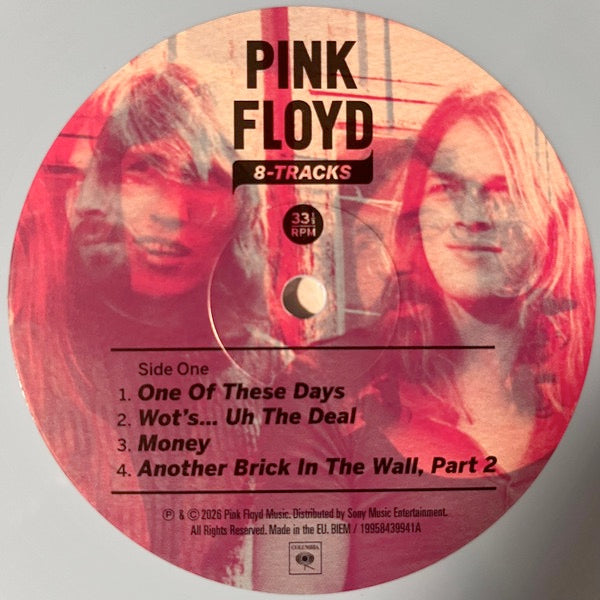 Image of Label Cover of LP - NEW/NEW - PINK FLOYD, 8-Tracks (Sony; 19958443851, UK 2026, Inner, Blue Vinyl), , - 2436271E