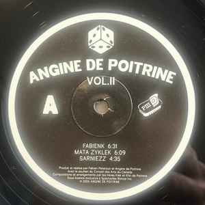 Image of Label Cover of LP - NEW/NEW - ANGINE DE POITRINE, Angine De Poitrine - Vol.II (Spectacles Bonzai; AP2, UK 2026, Insert, 180 Gram Vinyl, Third Pressing), , Vol. II, a dense, no-frills, high-impact record, the Poitrine brothers push their sound even further, with sharper dynamics, stranger structures, and a sense of humor that reveals itself only if you re paying attention. The recipe still revolves around the same three ingredients: acid techno, disco, and rock. - 2716170C