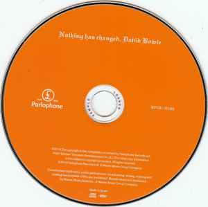 Image of Label Cover of CD - VG+/VG+ - DAVID BOWIE, Nothing Has Changed (Parlophone; WPCR-16186, Japan 2014, Jewel Case, Booklet), , - 1636010E