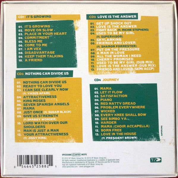 Image of Back Cover of 4xCD - VG+/VG+ - GARNETT SILK, Reggae Legends (VP Records; VPCD2588, UK 2015, Box Set, Booklet), , - 1636163E