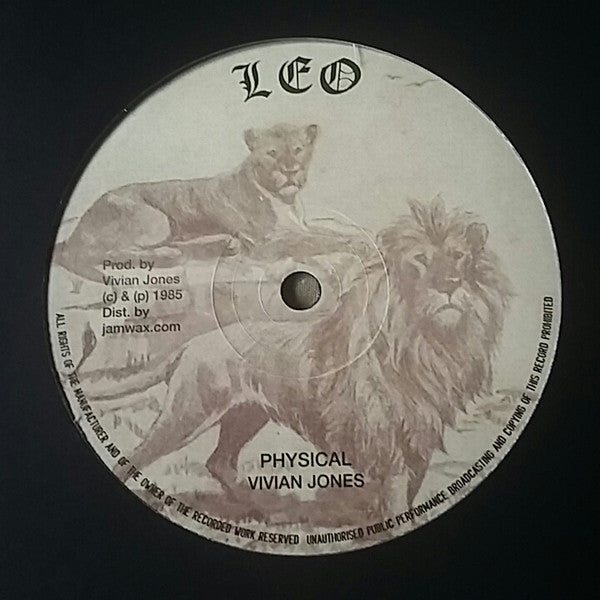 Image of Front Cover of 12" - /VG - VIVIAN JONES, Physical (Leo; , France 2015 Reissue), Light signs of use, slightly noisy press. , - 1616506C