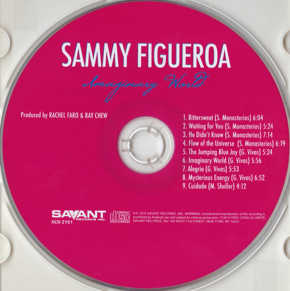 Image of Label Cover of CD - VG+/VG+ - SAMMY FIGUEROA, Imaginary World (Savant; SCD 2151, US 2015), , - 1656206S