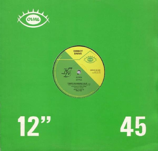 Image of Front Cover of 12" - VG/VG - DIRECT DRIVE, Time's Running Out (Oval; DRIVE 21/12, UK 1982, Company Sleeve), Sticker damage to sleeve., - 1716292C