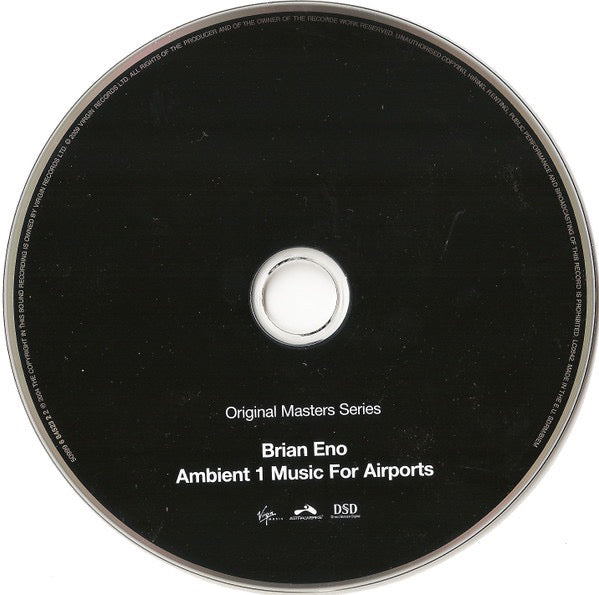 Image of Label Cover of CD - NEW/NEW - BRIAN ENO, Ambient 1 (Music For Airports) (EMI; ENOCDX6, Europe 2015 Reissue, Remastered), , - 1736100E