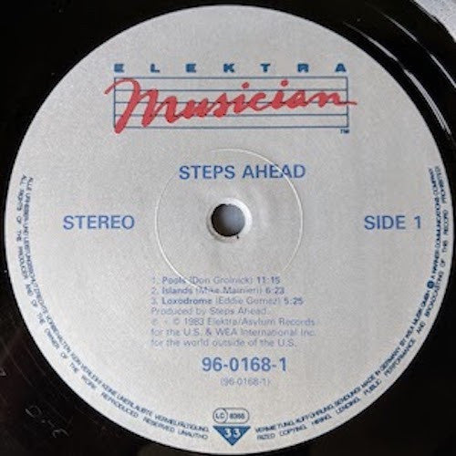 Image of Label Cover of LP - VG/VG+ - STEPS AHEAD, Steps Ahead (Elektra Musician; 96-0168-1, Germany 1983, Insert), , - 1726169E