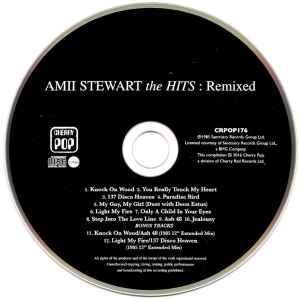 Image of Label Cover of CD - VG+/VG+ - AMII STEWART, The Hits: Remixed (Cherry Pop; CRPOP176, Europe 2016, Jewel Case, Booklet), , - 1736127E