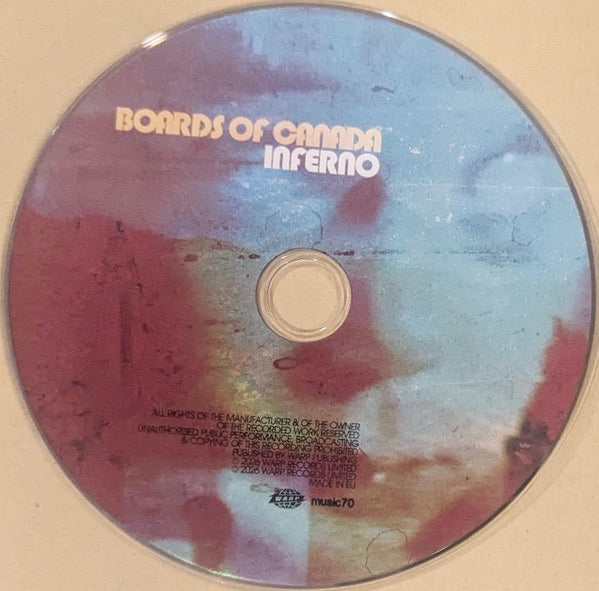 Image of Label Cover of CD - NEW/NEW - BOARDS OF CANADA, Inferno (Warp; WARPCD496, UK 2026, Booklet), , After thirteen years of silence from the compound, during which anticipation has grown day by day, Boards of Canada finally return. - 2236086E