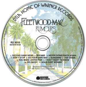 Image of Label Cover of CD - NEW/NEW - FLEETWOOD MAC, Rumours (Warner Records; 603497816156, Europe 2025, Digipak), , - 2556234S