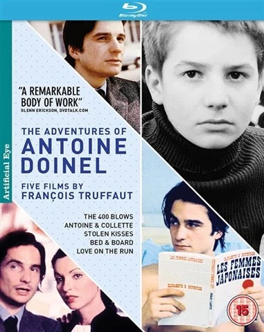 Image of Front Cover of 4xBlu-Ray - VG+/VG+ - FRANCOIS TRUFFAUT, The Adventures of Antoine Doinel Five Films by Fran ois Truffaut (Artificial Eye; ART187BD, UK , Box Set), , - 1736243E