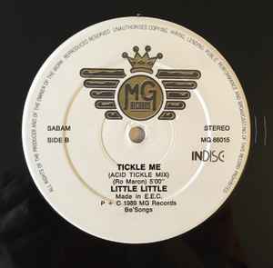 Image of Front Cover of 12" - /VG - LITTLE LITTLE, Tickle Me (MG Records; MG 66015, Belgium 1989, Plain Sleeve), light marks and one or two faint scuffs - minor. pen on label , - 3546053S
