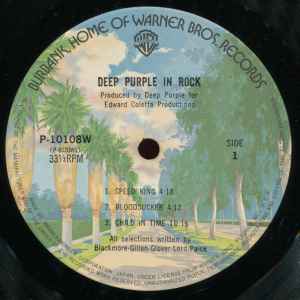 Image of Label Cover of LP - VG+/VG+ - DEEP PURPLE, In Rock (Warner Bros. Records; P-10108W, Japan 1976 Reissue, Pasteback Gatefold, NO Obi), Light foxing inside upper gatefold, - 1846003S