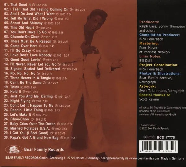 Image of Back Cover of CD - VG+/VG+ - JAMES BROWN, James Brown - Rocks (Bear Family Records; BCD17775, Germany 2026, Digipak, Booklet), , - 1816005C