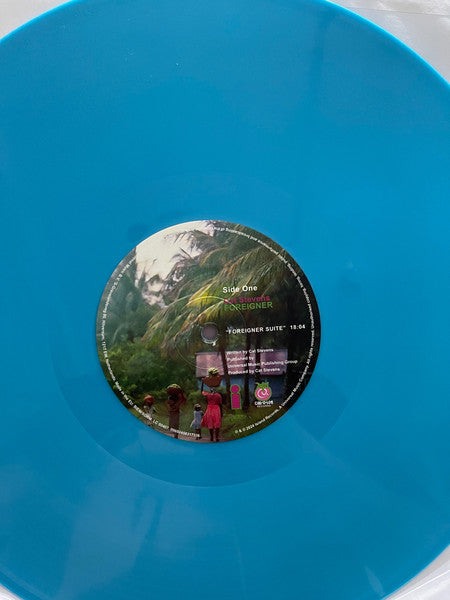 Image of Label Cover of LP - EX/EX - CAT STEVENS, Foreigner (Island Records; 00602458317336, Europe 2024 Reissue, Embossed Sleeve, Insert, 180 Gram Blue Vinyl, 50th Anniversary Edition), Opened Instore, Still In Stickered Shrinkwrap, - 1846018S