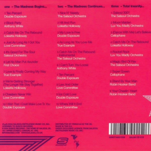 Image of Back Cover of 3xCD - EX/M - WALTER GIBBONS, Mixed With Love (The Walter Gibbons Salsoul Anthology) (Suss'd Records; SALSA CD 015, UK 2004, Box Set), , - 1756163S