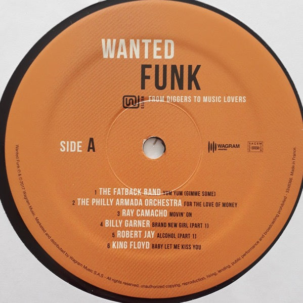 Image of Label Cover of LP - NEW/NEW - VARIOUS, Wanted Funk (Wagram Music; 3348366, France 2017, Compilation), , - 1736227E
