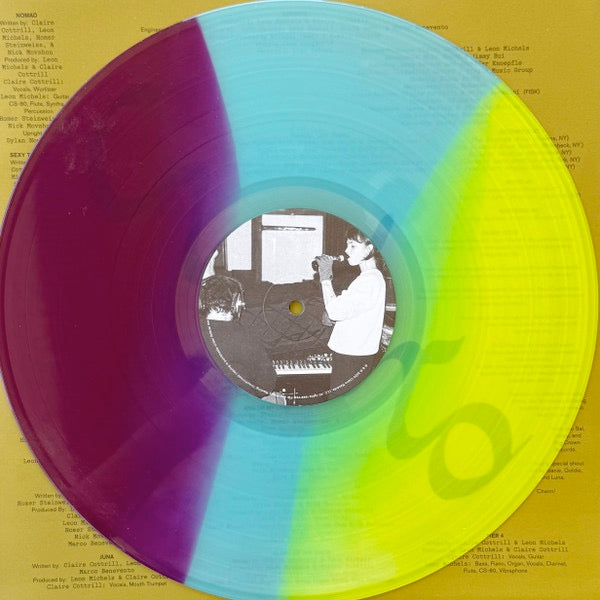 Image of Label Cover of LP - NEW/NEW - CLAIRO, Charm (Clairo Records; C-196922870552, US 2025, Gatefold, Yellow, Light Blue & Purple Striped Vinyl), , - 1816320C