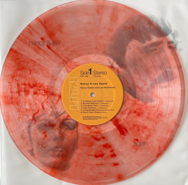 Image of Label Cover of LP - EX/EX - NANCY SINATRA & LEE HAZLEWOOD, Nancy & Lee Again (Light In The Attic; LITA199, US 2023 Reissue, Gatefold, Booklet, With Obi. Big Red Balloon Swirl Vinyl), Still in shrinkwrap., - 1816426C