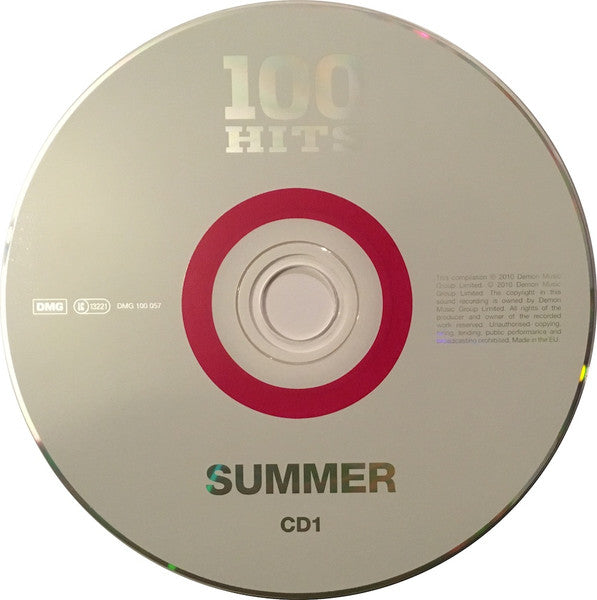 Image of Label Cover of 5xCD - VG+/EX - VARIOUS, 100 Hits Summer (100 Hits; DMG 100 057, UK 2010, Slipcase), , - 1936009E