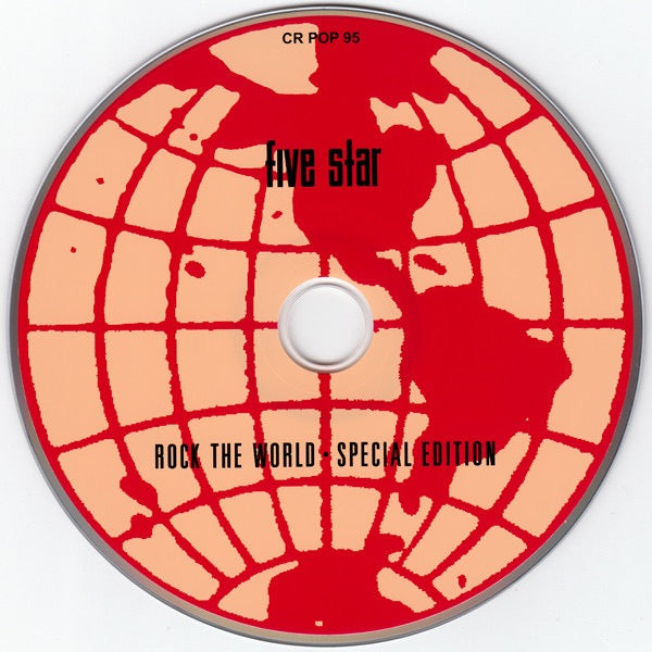 Image of Label Cover of CD - EX/M - FIVE STAR, Rock The World - Special Edition (Cherry Pop; CR POP 95, UK 2012 Reissue), SEALED, - 1916056C