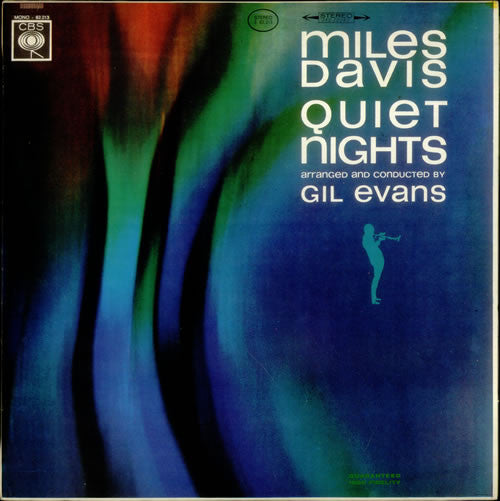 Image of Front Cover of LP - VG/G+ - MILES DAVIS, Quiet Nights (Columbia; S62213, Italy 1967, Laminated Flipback Sleeve), Marks on disc not affecting play. Wear to edges of sleeve with ringwear., - 1926046E