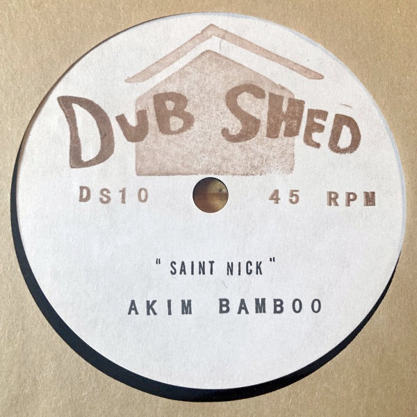 Image of Front Cover of 7" - EX/EX - AKIM BAMBOO, Saint Nick / Yahoo Boys (Dub Shed; DS 10, Canada 2025, Stamped Sleeve, Lathe Cut / Limited Edition / Solid Centre), , - 1916114C