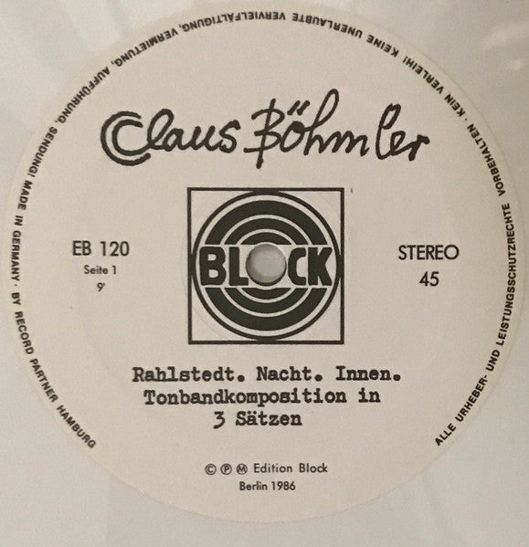 Image of Label Cover of LP - VG+/EX - CLAUS B HMLER, Materialien Zur Postmoderne In Bild Und Ton (Edition Block ; EB 120, Germany 1986, Insert), , - 1826505E