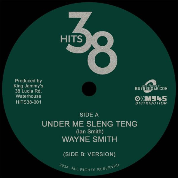 Image of Front Cover of 7" - /VG+ - WAYNE SMITH, Under Me Sleng Teng (Hits 38; HITS38-001, Germany 2024 Reissue, Solid Centre), , - 1926228E
