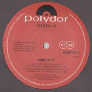Image of Label Cover of LP - VG+/VG+ - BLIND FAITH, Blind Faith (Polydor; ARHSLP007, Europe 2019 Reissue, Gatefold, 180 Gram Vinyl, Half Speed Mastered, Certificate, with Obi), Still In Opened Shrinkwrap, - 1946285S