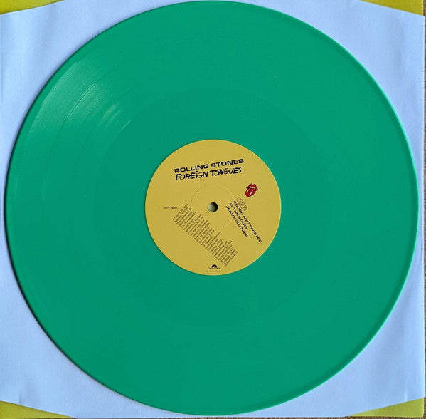 Image of Label Cover of 2xLP - NEW/NEW - ROLLING STONES, Foreign Tongues (Polydor; 8821363, Europe 2026, Gatefold, 2 Inners, Indie Exclusive Green Vinyl), , Foreign Tongues, the incredibly vibrant 14-track new album from the Rolling Stones, follows less than three years after the band s universally acclaimed, Grammy Award-winning Hackney Diamonds, which topped charts worldwide and achieved multi-platinum success. Preceded by the upbeat and infectious lead single In The Stars , Foreign Tongues was brought t