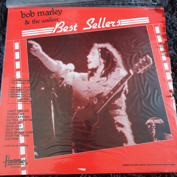 Image of Back Cover of LP - VG/EX - BOB MARLEY & THE WAILERS, Best Sellers (Hammer Records; HMS 6001, UK 1980s), , - 1946338S