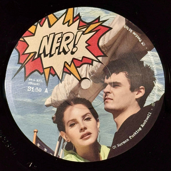 Image of Label Cover of 2xLP - EX/EX - LANA DEL REY, NFR! (Polydor ; 0840940, USA & Europe 2024, Gatefold, 2 Inners), Still In Stickered Shrinkwrap, - 1926189E