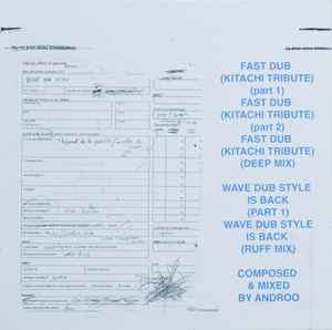 Image of Back Cover of 12" - VG+/VG+ - ANDROO, NS KROO, NS KROO SESSION DUBPLATES (Poly Dance Theatre; POL006, Switzerland 2023, Picture Sleeve), , - 1946343S