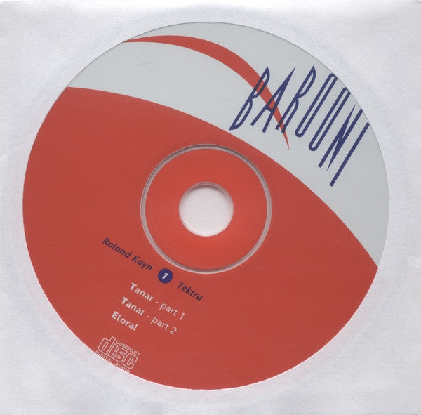 Image of Label Cover of 4xCD - VG/VG+ - ROLAND KAYN, Tektra (Barooni; BAR 016, Netherlands 1997, Box Set, Booklet & Insert), Some slight discoloration on right hand corner's side of the box, - 1936254E