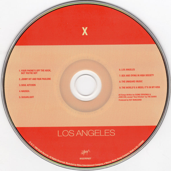 Image of Label Cover of 5xCD - VG+/VG+ - X, Original Album Series (Rhino Records; 8122797627, Europe 2011 Reissue), Corner Bumps, - 2016089C