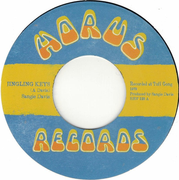 Image of Label Cover of 7" - EX/EX - SANGIE DAVIS, Jingling Keys (Horus Records; HRV 125, UK 2023, Single Sheet Sleeve, Insert), Includes original insert., - 2016126C