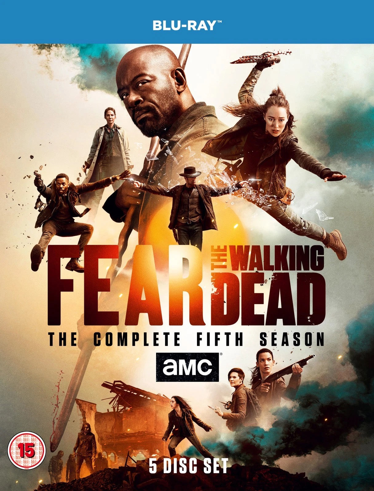 Image of Front Cover of 5xBlu-Ray - VG+/VG+ - VARIOUS, Fear the Walking Dead: The Complete Fifth Season (eOne; 832 028 8, UK ), , - 1836088E