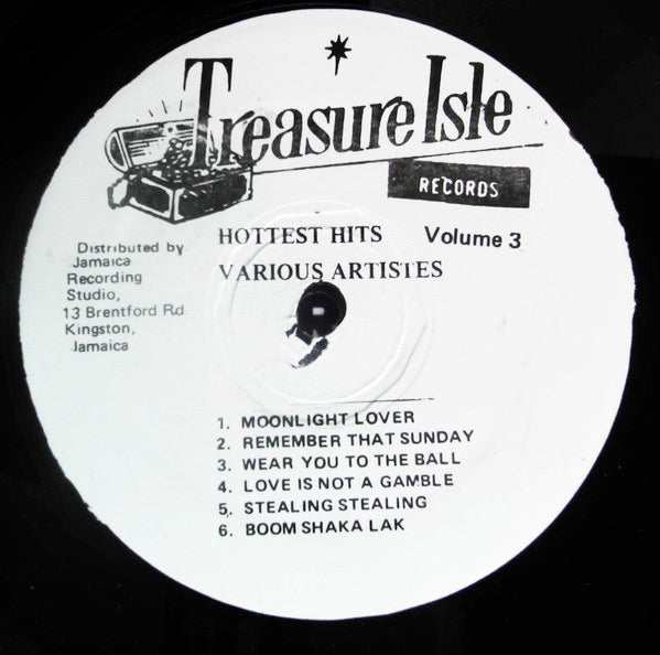 Image of Label Cover of LP - VG+/VG+ - VARIOUS ARTISTS, Hottest Hits Vol. 3 (Treasure Isle; , Jamaica 1990s Reissue), , - 2016211C