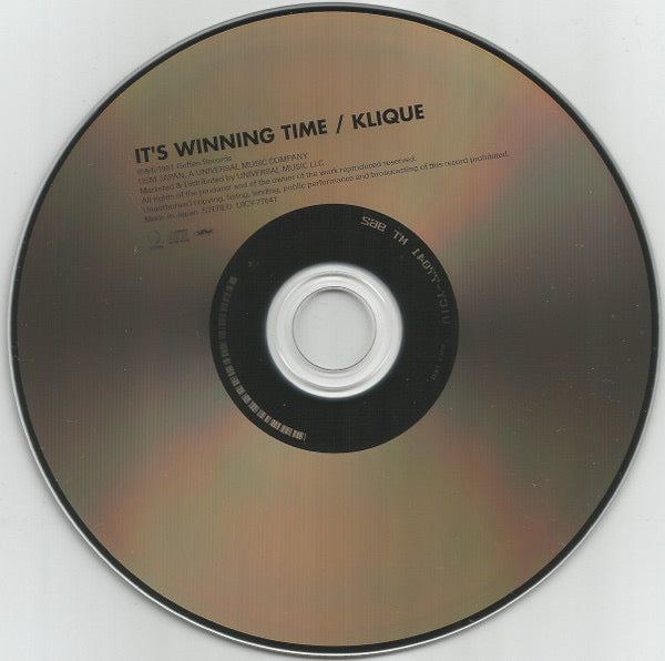 Image of Label Cover of CD - M/M - KLIQUE, It's Winning Time (Geffen Records; UICY 77041, Japan 2015 Reissue, With OBI), Still SEALED In Shrinkwrap, - 2016199C