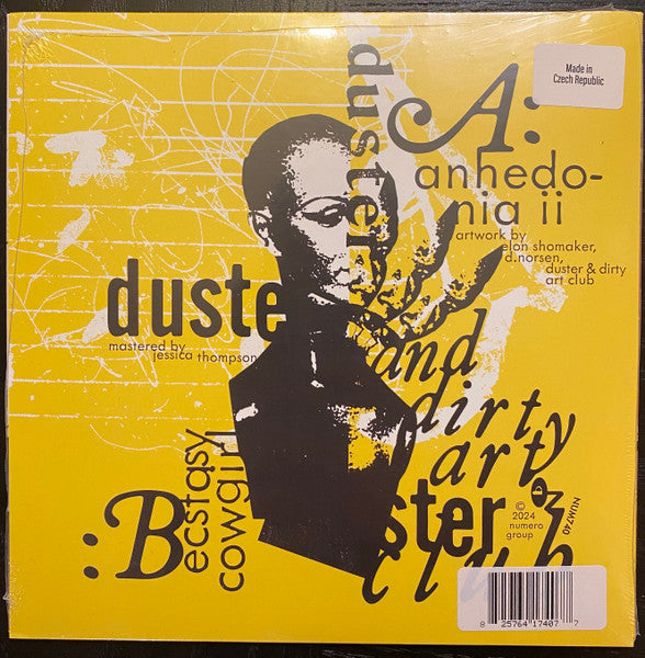Image of Back Cover of 7" - /EX - DUSTER (2) AND DIRTY ART CLUB, Anhedonia II / Ecstasy Cowgirl (Numero Group; NUM740, US 2024, Picture sleeve), , - 2056154S
