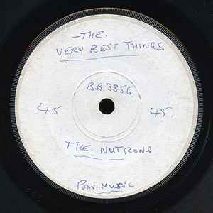 Image of Back Cover of 7" - /EX - THE NUTRONS, Stop For The Music / Very Best Things (Melodisc; 45/1593, UK 1964, White Label Promo), Handwritten labels, - 2056159S
