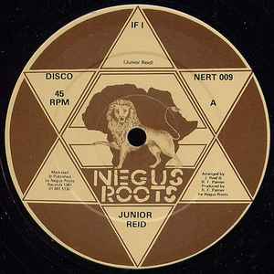 Image of Front Cover of 12" - G+/VG+ - JUNIOR REID, If I (Negus Roots; NERT 009, UK 1981, Reggae Disco 45 sleeve.), Reggae disco 45 sleeve with writing on., - 2046239S