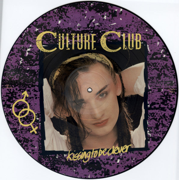 Image of Label Cover of LP - VG/VG+ - CULTURE CLUB, Kissing To Be Clever (Virgin; VP2232, UK 1982, Die Cut Picture Sleeve, Insert, Picture Disc), Light edge wear, - 2146007S