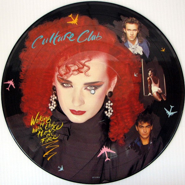Image of Label Cover of LP - VG/VG+ - CULTURE CLUB, Waking Up With The House On Fire (Virgin; VP2330, UK 1984, Die Cut Picture Sleeve, Insert, Picture Disc), , - 2146009S