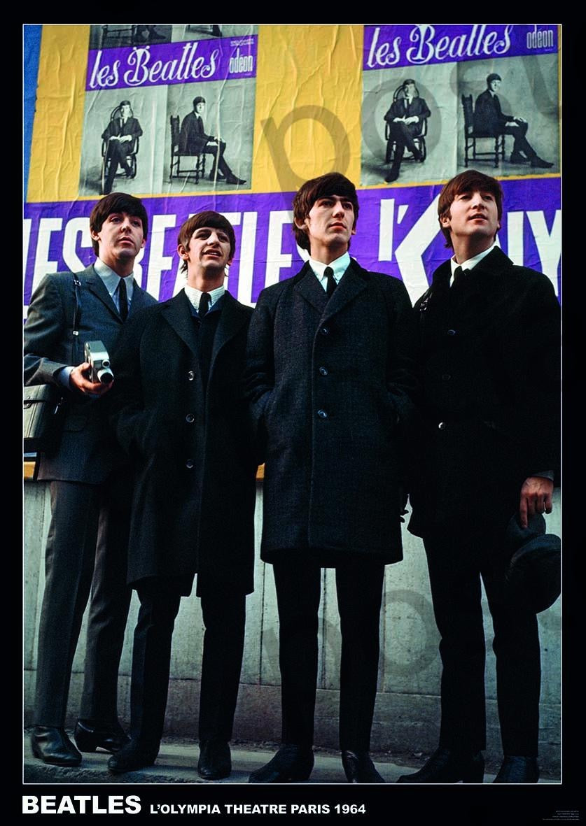 Image of Front Cover of Accessories - NEW/NEW - THE BEATLES, Paris 1964 Poster (84.1cm x 59.4cm; ART307, UK ), , - 2116240C